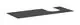 Hansgrohe-HG-Xevolos-E-Konsole-1370-550-mit-Ausschnitt-rechts-fuer-Aufsatzwaschtisch-geschliffen-500-480-Schiefergrau-Matt-54206760 gallery number 1